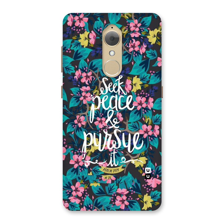 Seek Peace Back Case for Lenovo K8