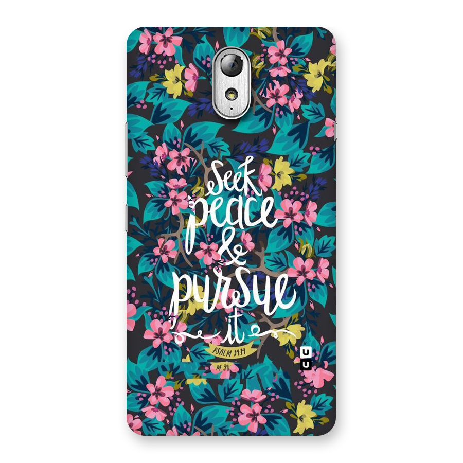 Seek Peace Back Case for Lenovo Vibe P1M