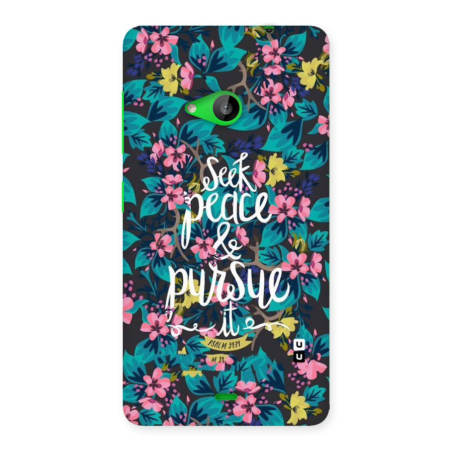 Seek Peace Back Case for Lumia 535