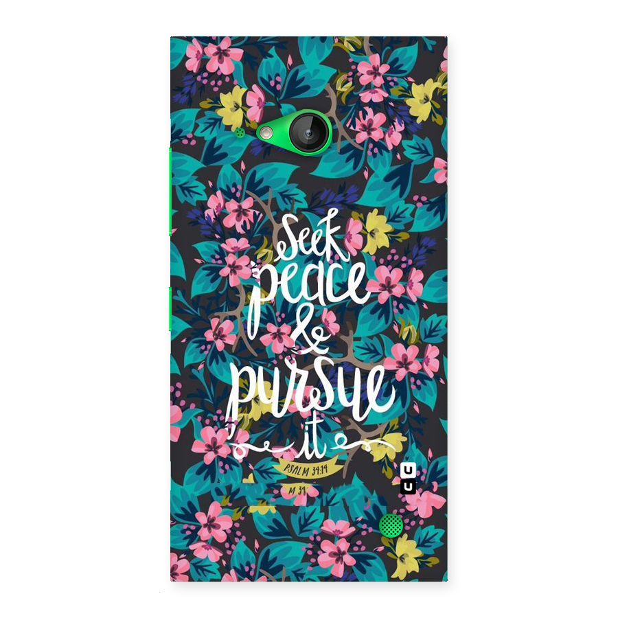 Seek Peace Back Case for Lumia 730