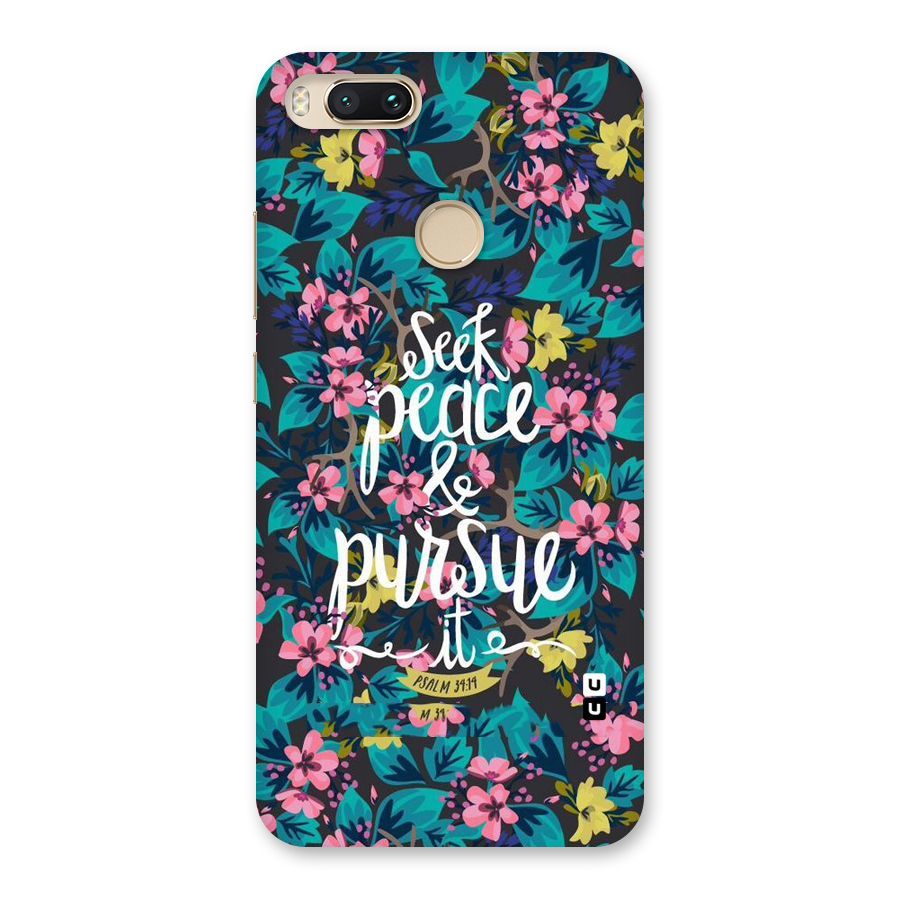 Seek Peace Back Case for Mi A1