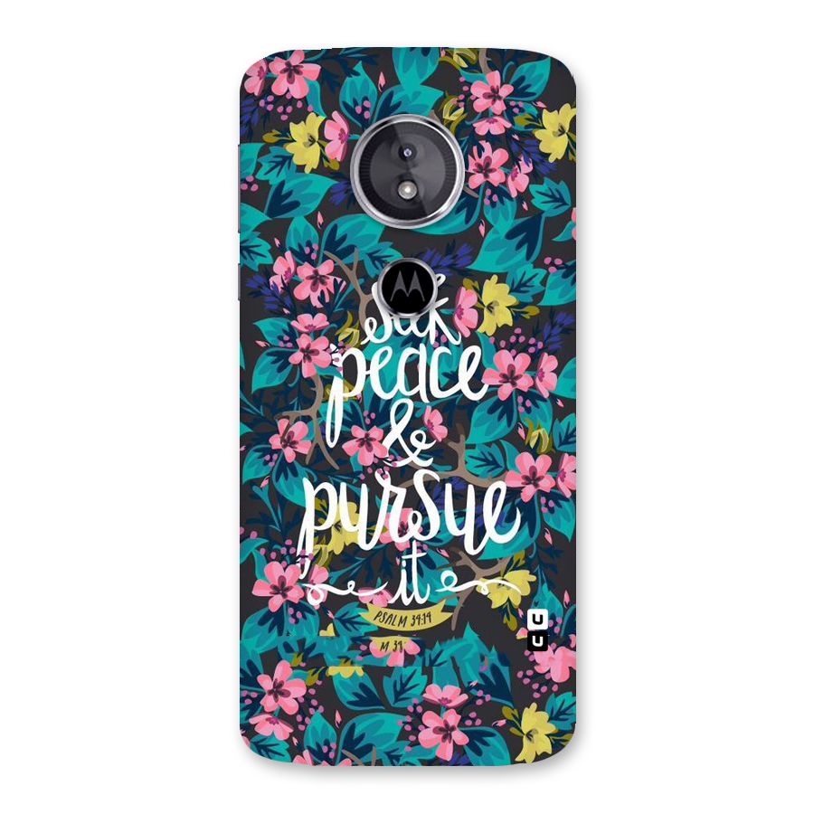 Seek Peace Back Case for Moto E5