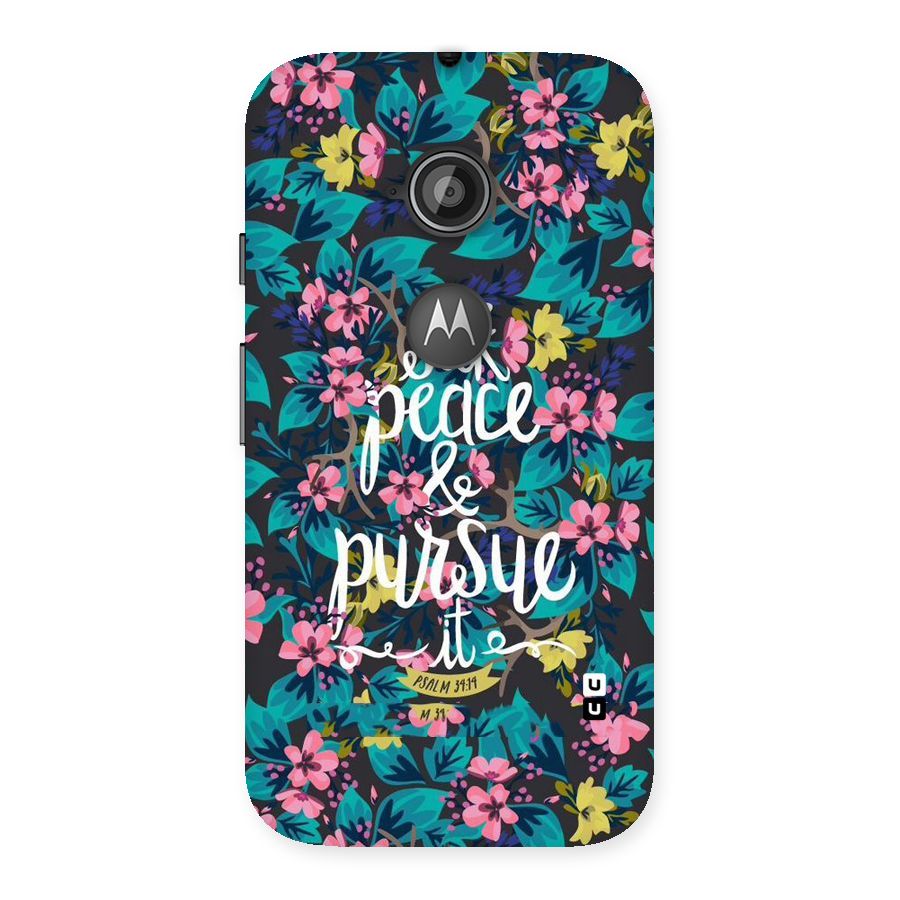 Seek Peace Back Case for Moto E 2nd Gen