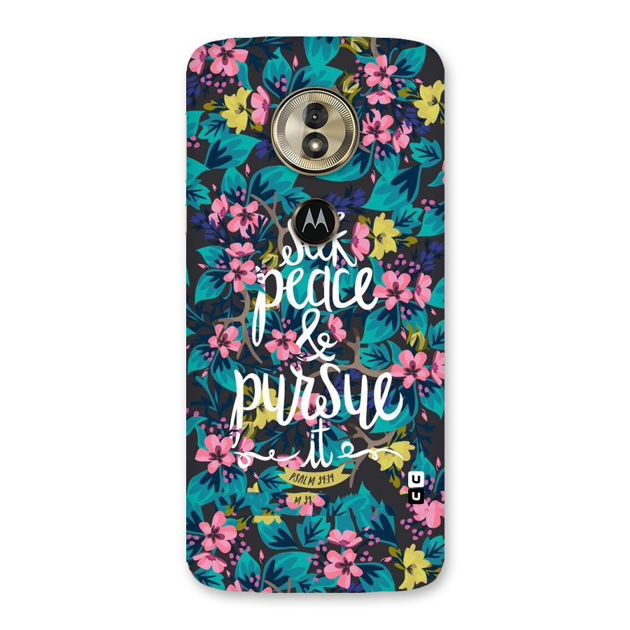 Seek Peace Back Case for Moto G6 Play