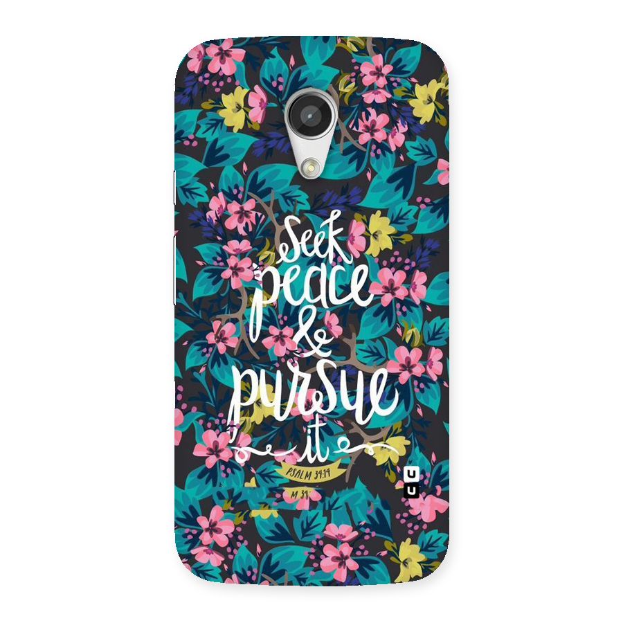 Seek Peace Back Case for Moto G 2nd Gen