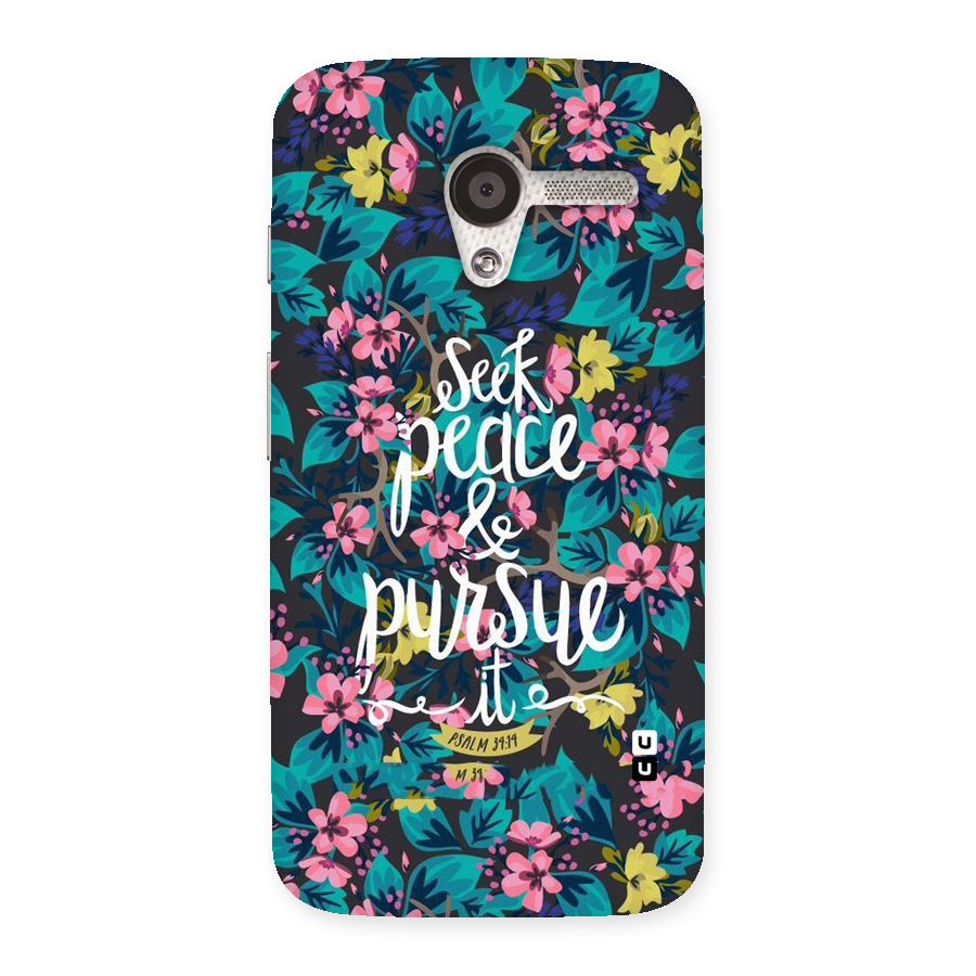 Seek Peace Back Case for Moto X