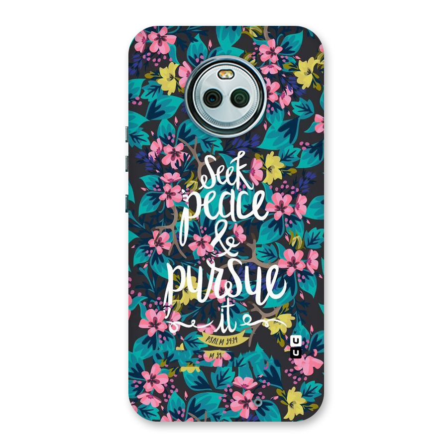 Seek Peace Back Case for Moto X4