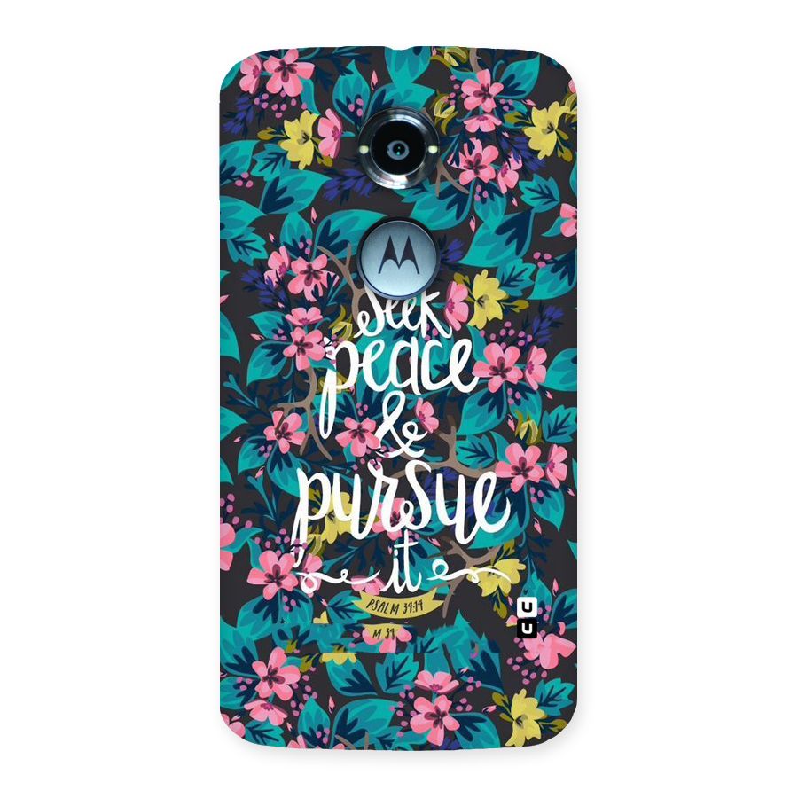 Seek Peace Back Case for Moto X 2nd Gen
