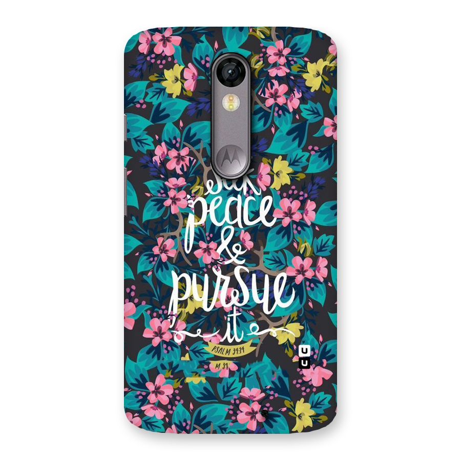 Seek Peace Back Case for Moto X Force