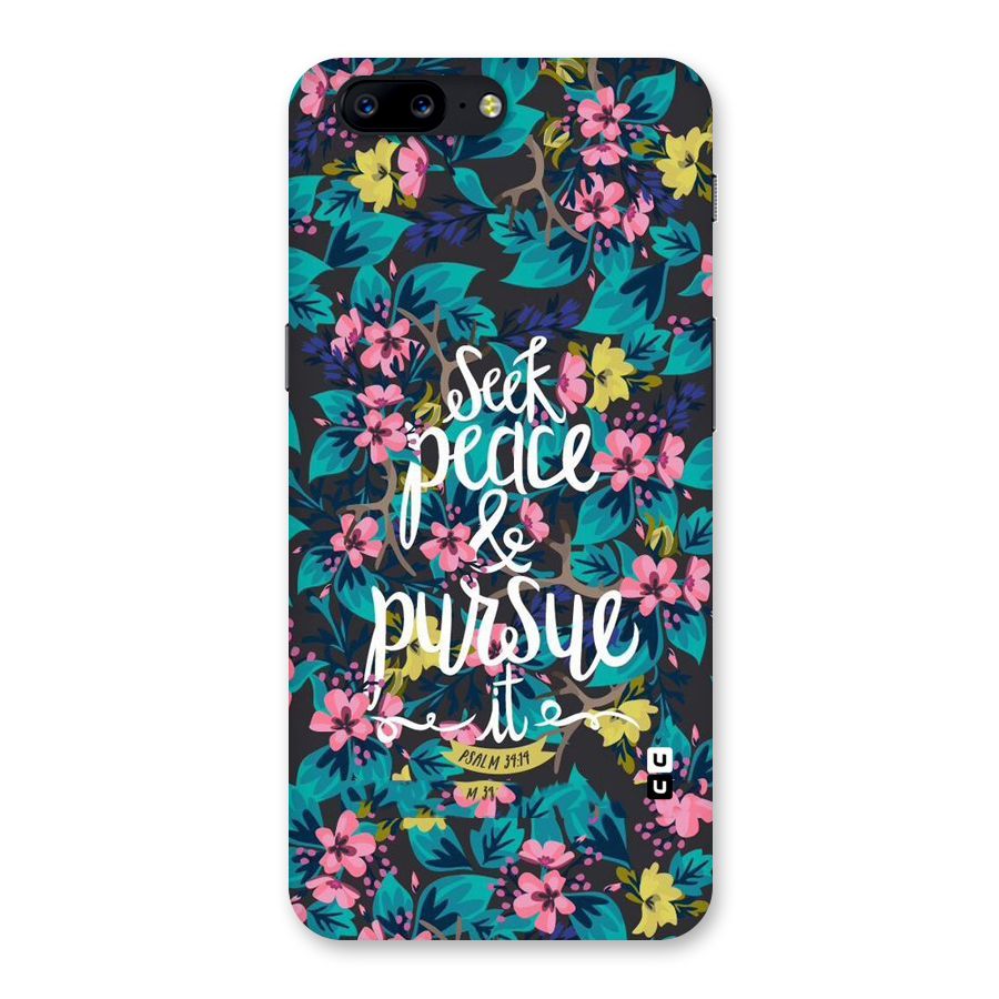 Seek Peace Back Case for OnePlus 5