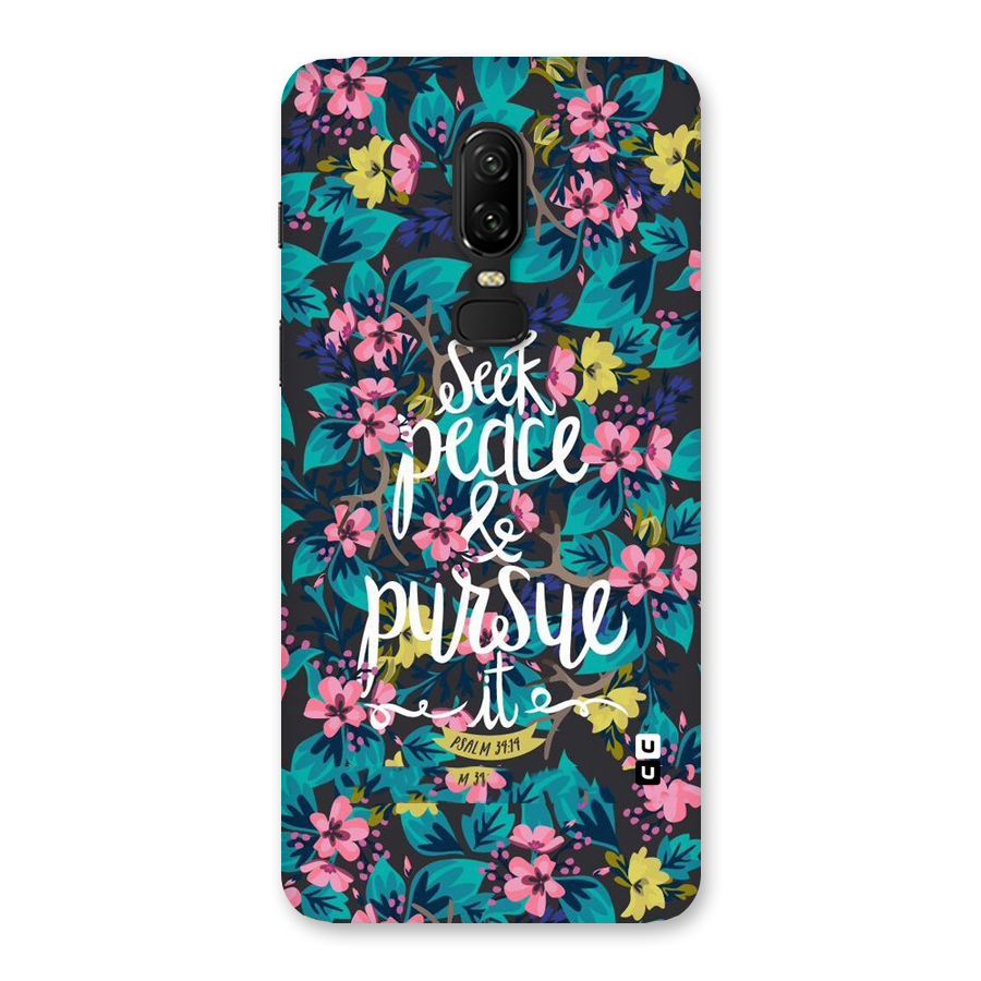 Seek Peace Back Case for OnePlus 6