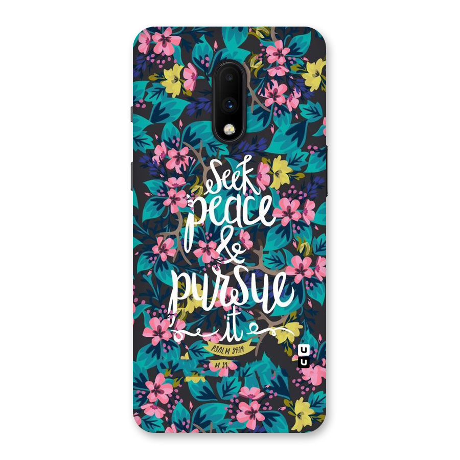 Seek Peace Back Case for OnePlus 7