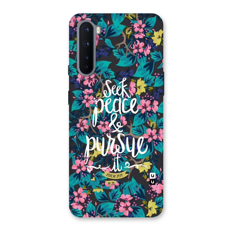 Seek Peace Back Case for OnePlus Nord