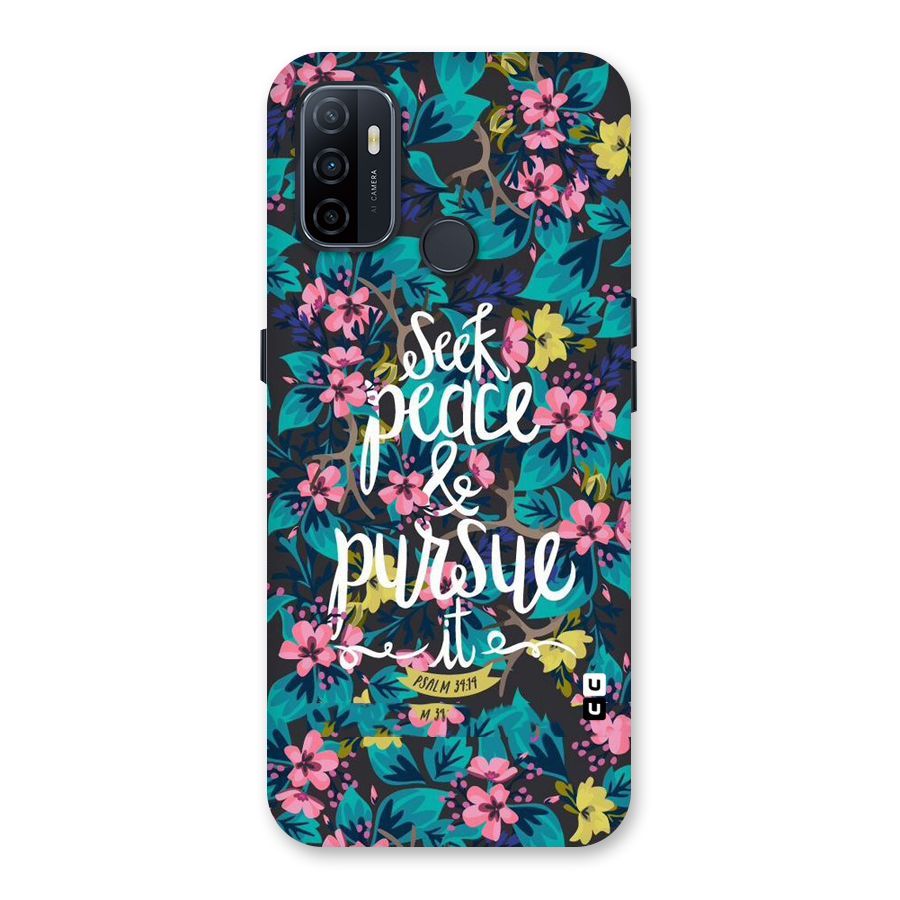 Seek Peace Back Case for Oppo A32