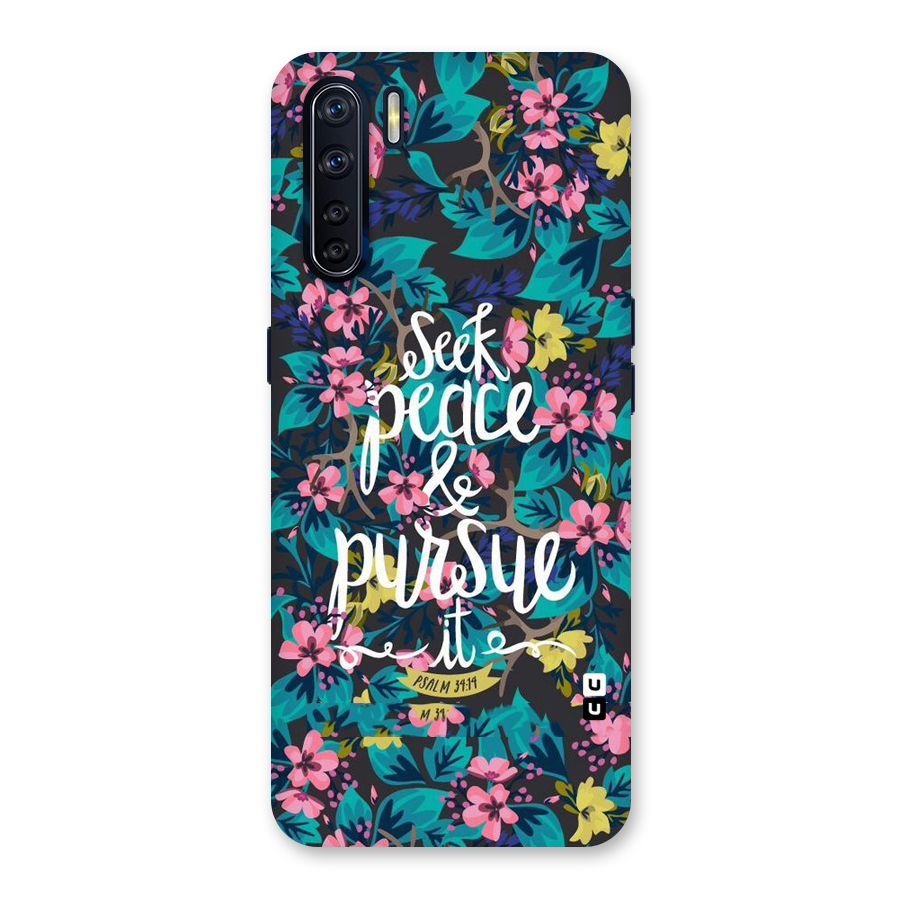 Seek Peace Back Case for Oppo F15