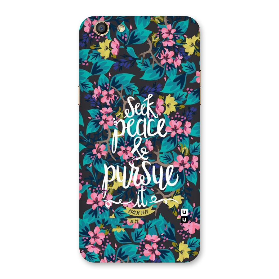 Seek Peace Back Case for Oppo F3
