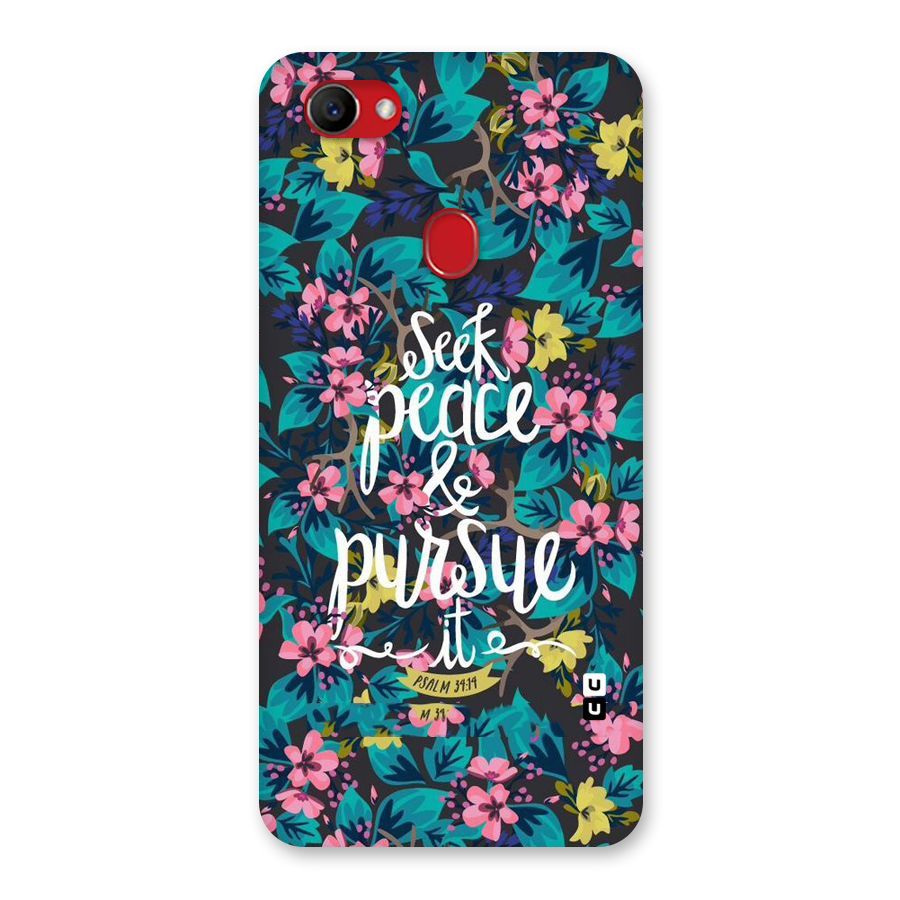 Seek Peace Back Case for Oppo F7