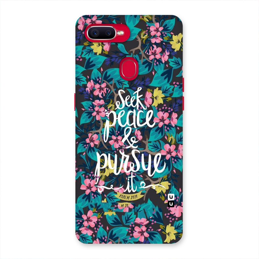Seek Peace Back Case for Oppo F9 Pro