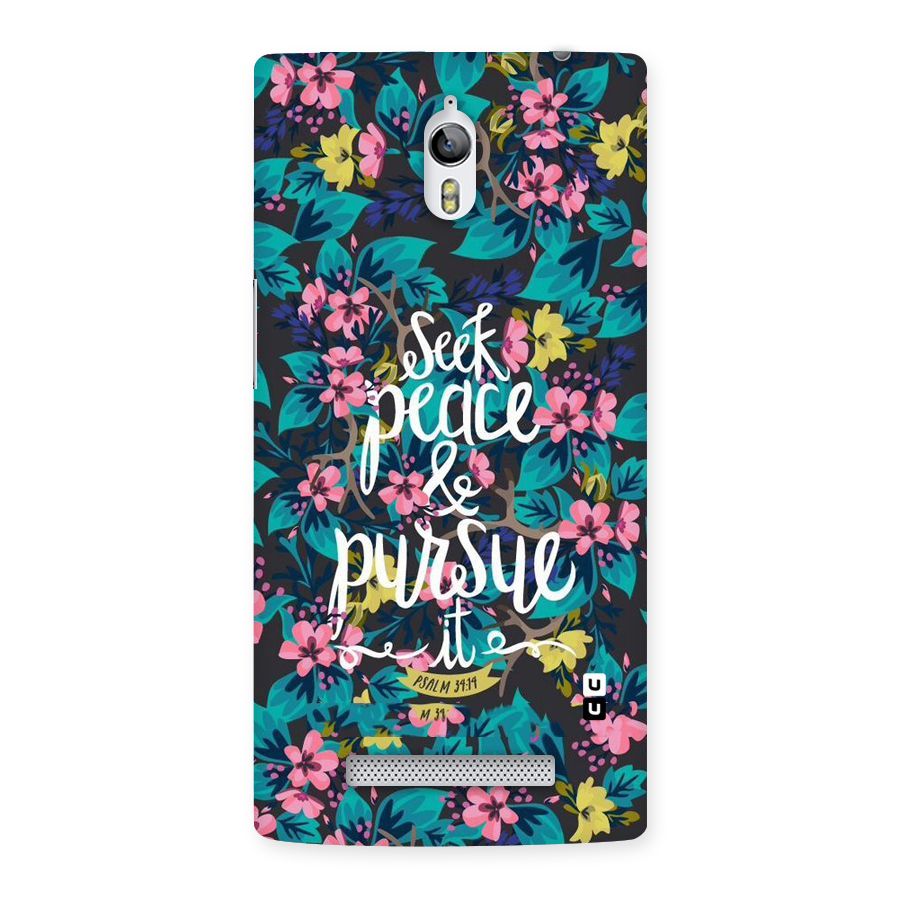 Seek Peace Back Case for Oppo Find 7