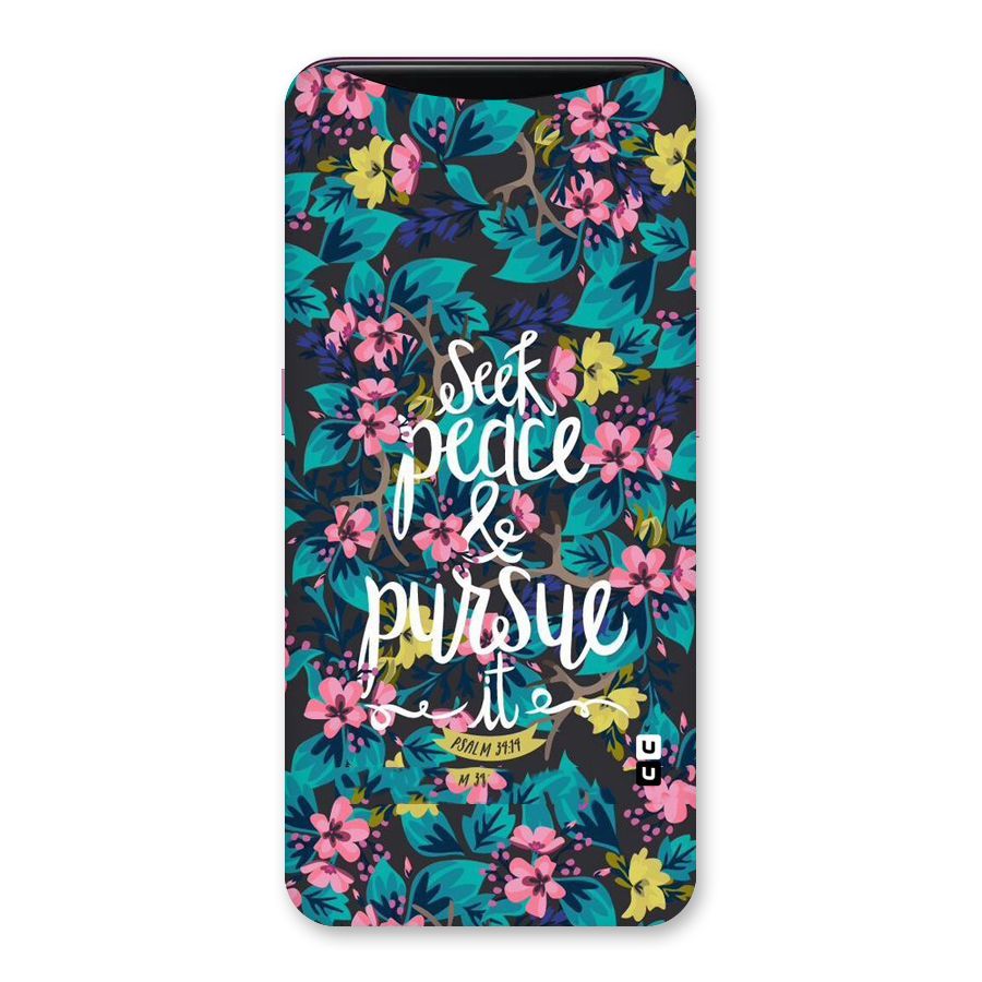 Seek Peace Back Case for Oppo Find X