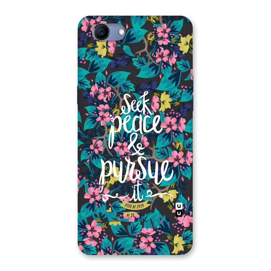 Seek Peace Back Case for Oppo Realme 1