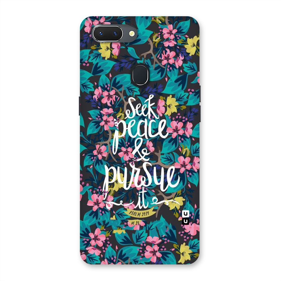 Seek Peace Back Case for Oppo Realme 2