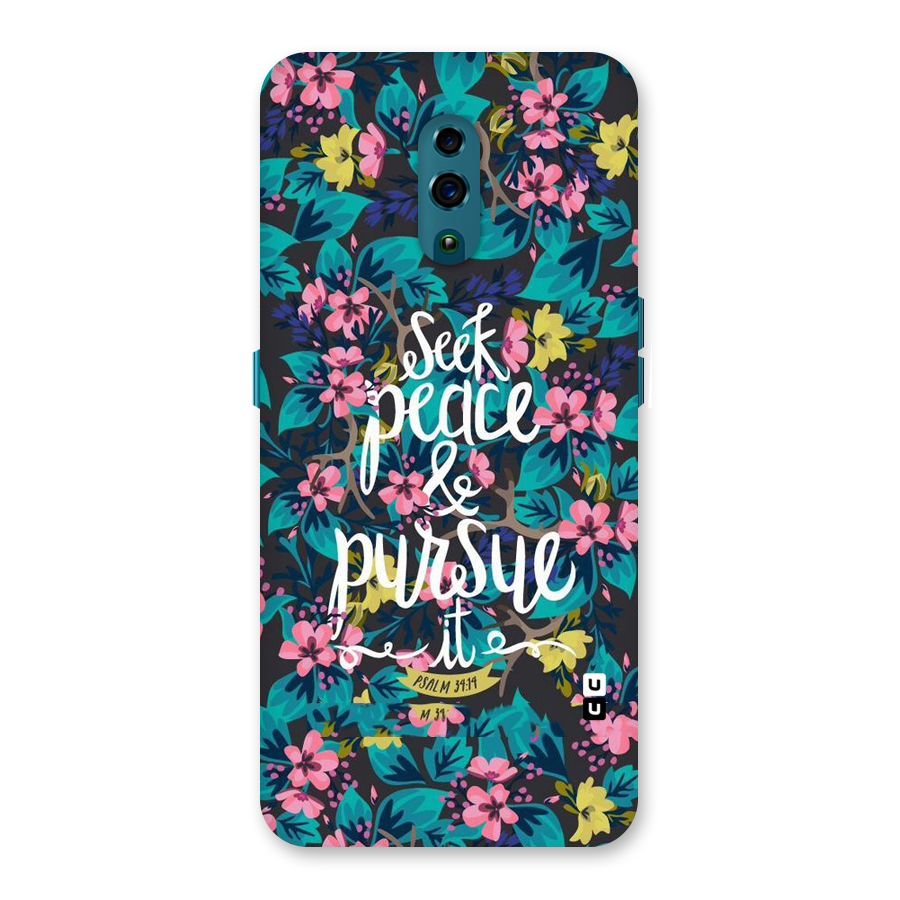 Seek Peace Back Case for Oppo Reno