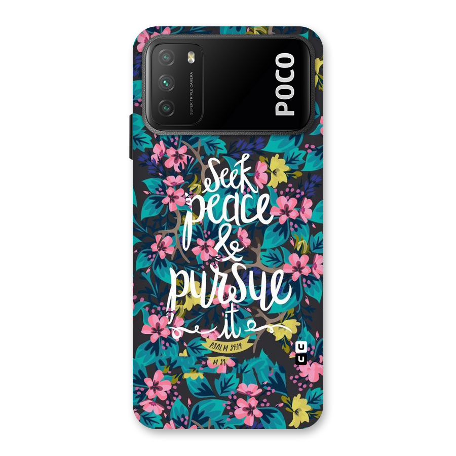 Seek Peace Back Case for Poco M3