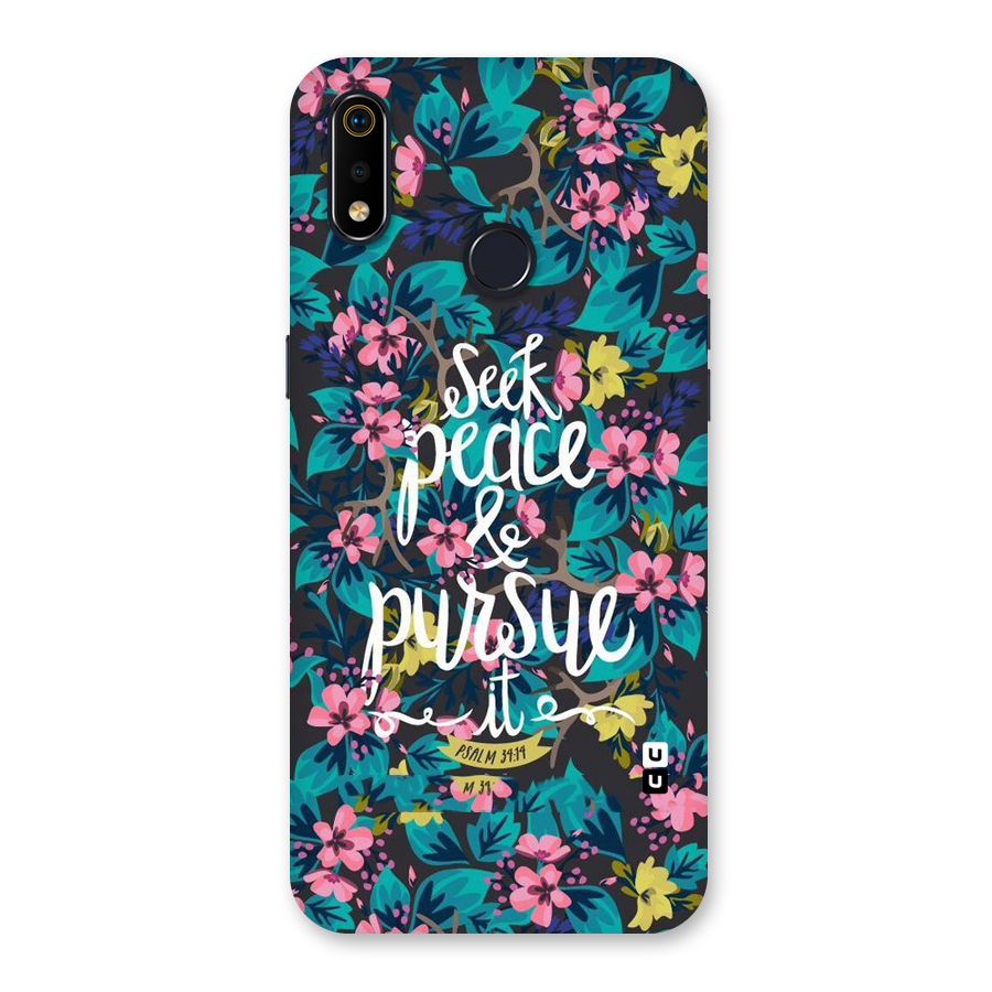Seek Peace Back Case for Realme 3i