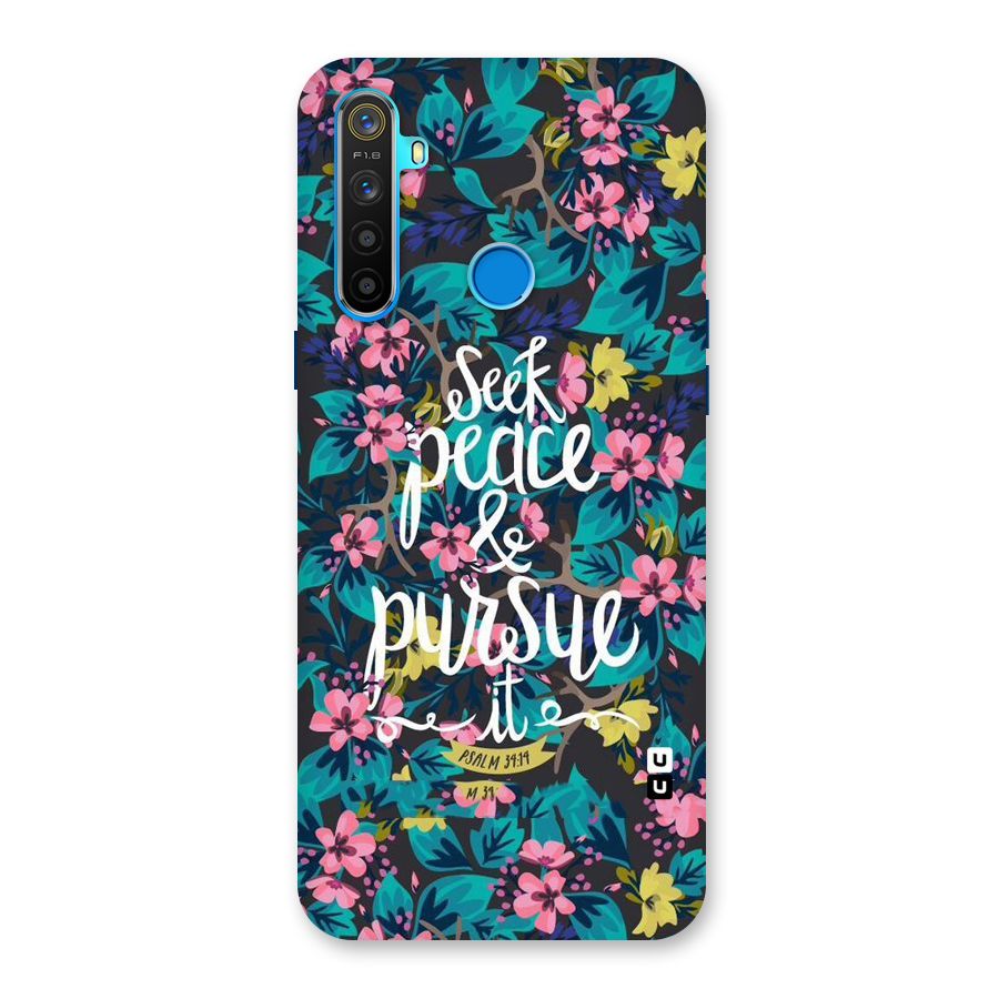 Seek Peace Back Case for Realme 5s