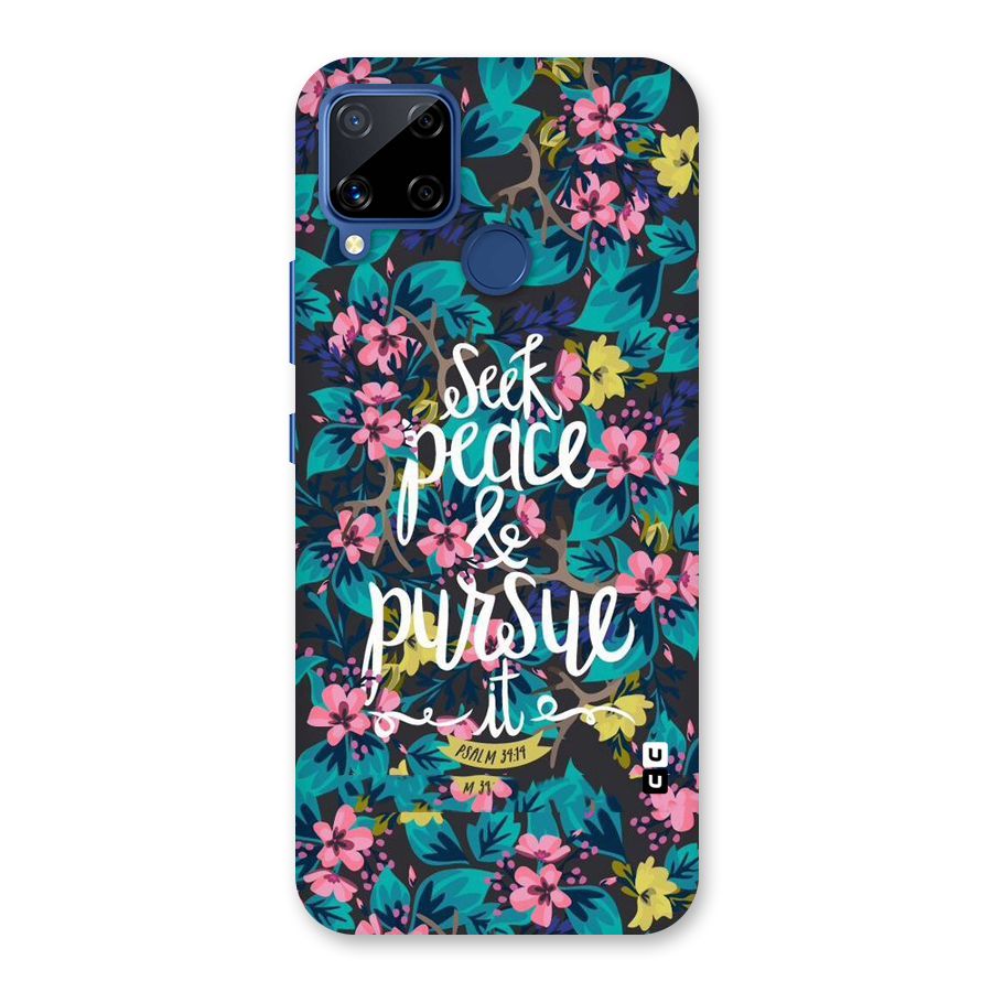 Seek Peace Back Case for Realme C15