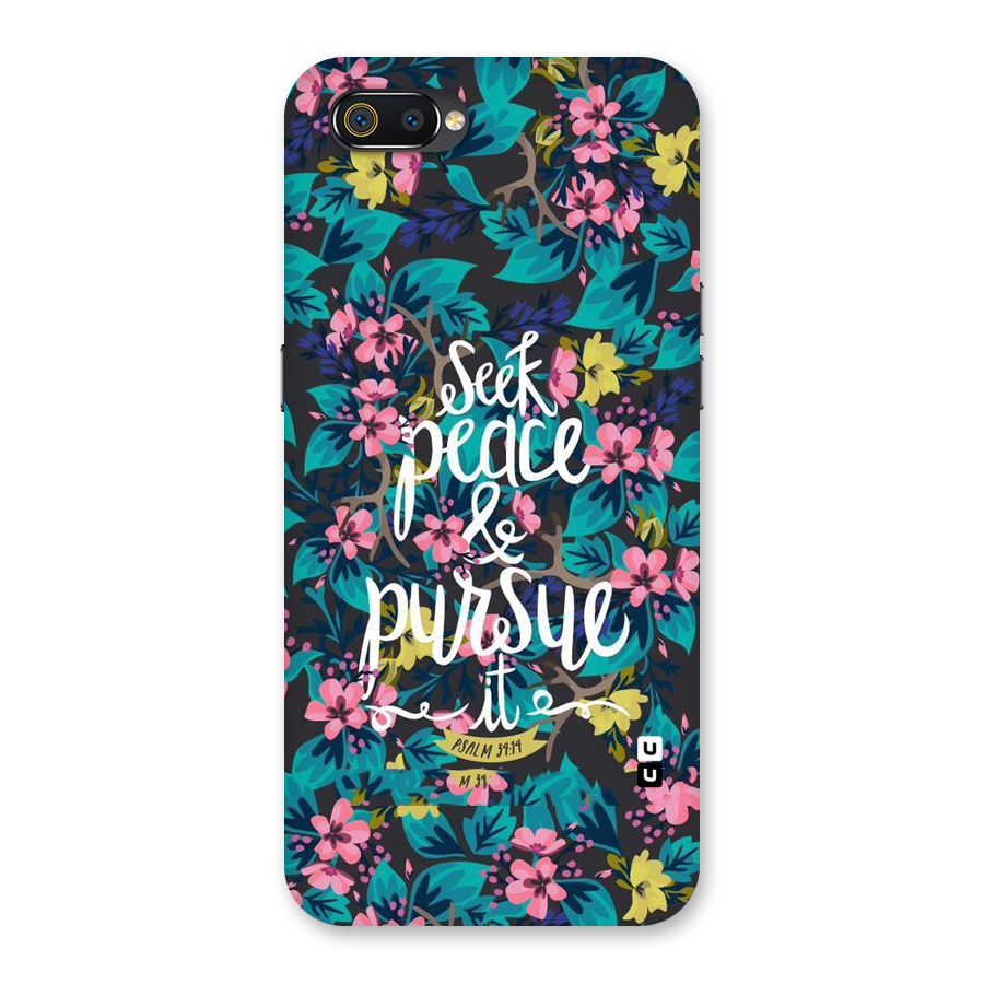 Seek Peace Back Case for Realme C2