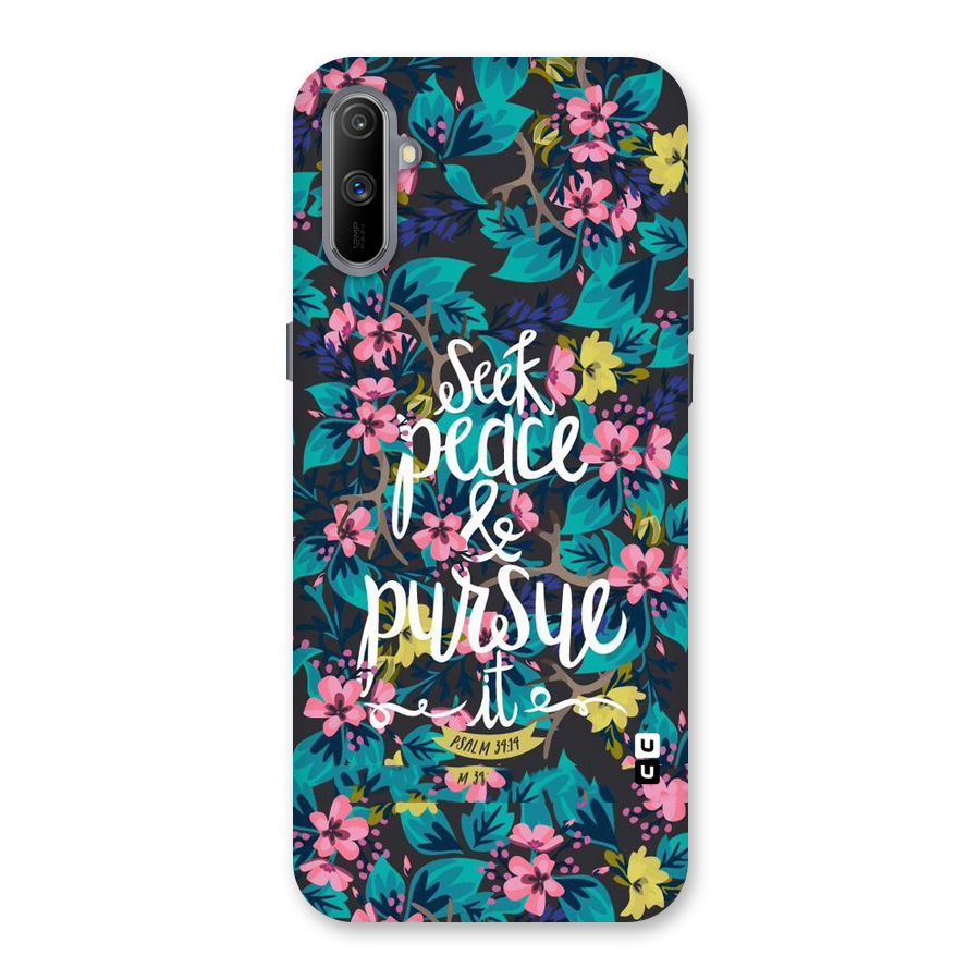 Seek Peace Back Case for Realme C3
