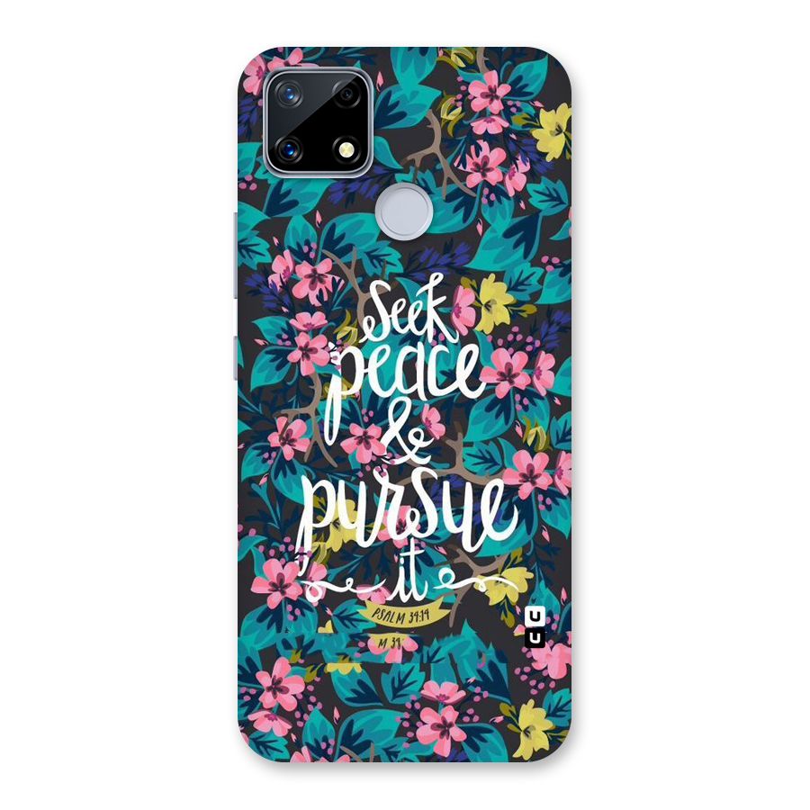 Seek Peace Back Case for Realme Narzo 20