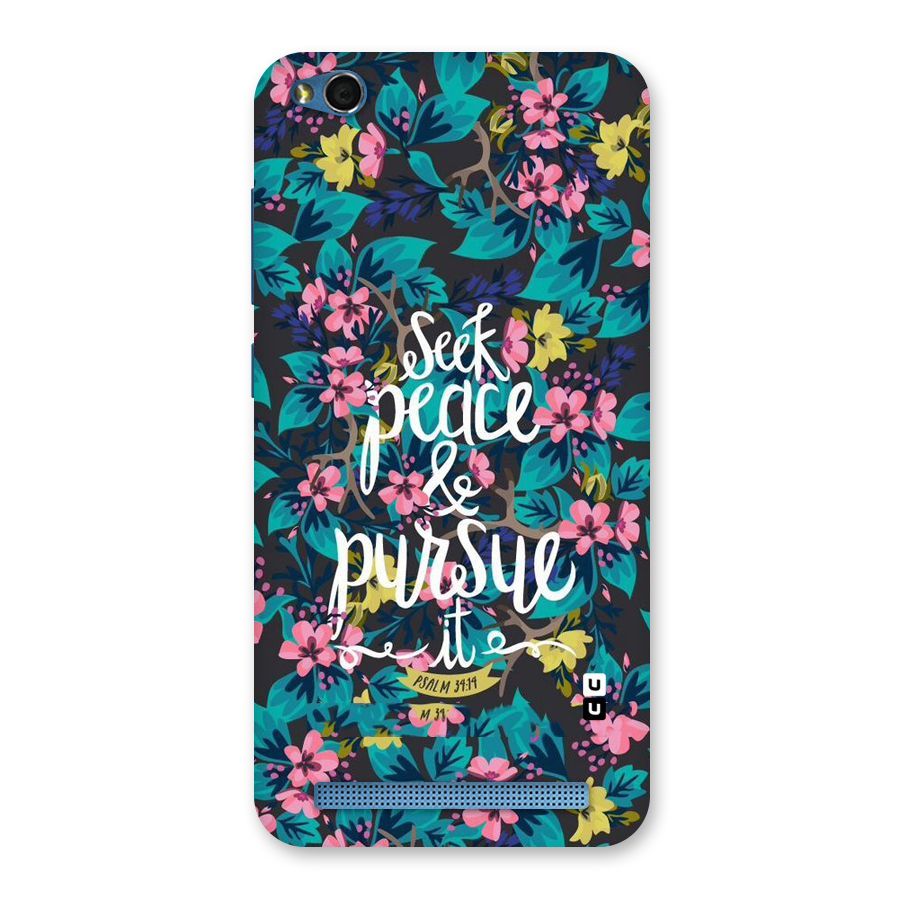 Seek Peace Back Case for Redmi 5A