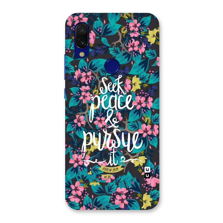 Seek Peace Back Case for Redmi 7