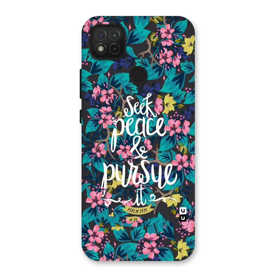 Seek Peace Back Case for Redmi 9