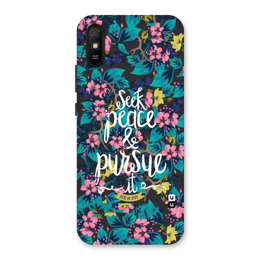 Seek Peace Back Case for Redmi 9A