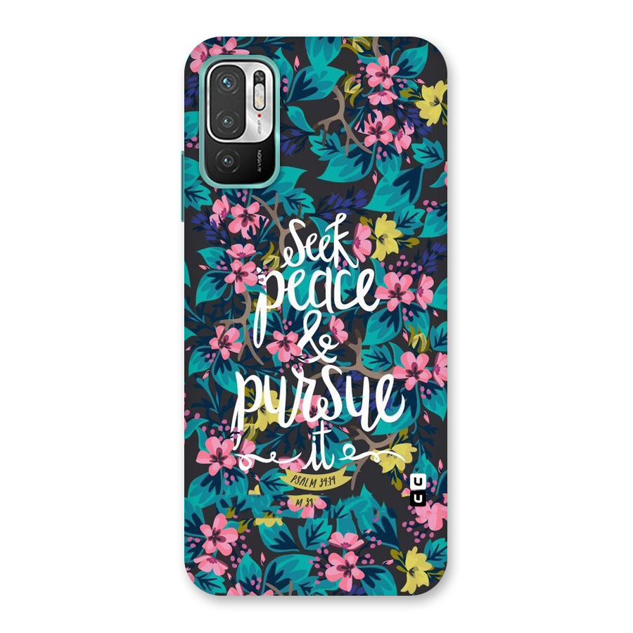 Seek Peace Back Case for Redmi Note 10T 5G