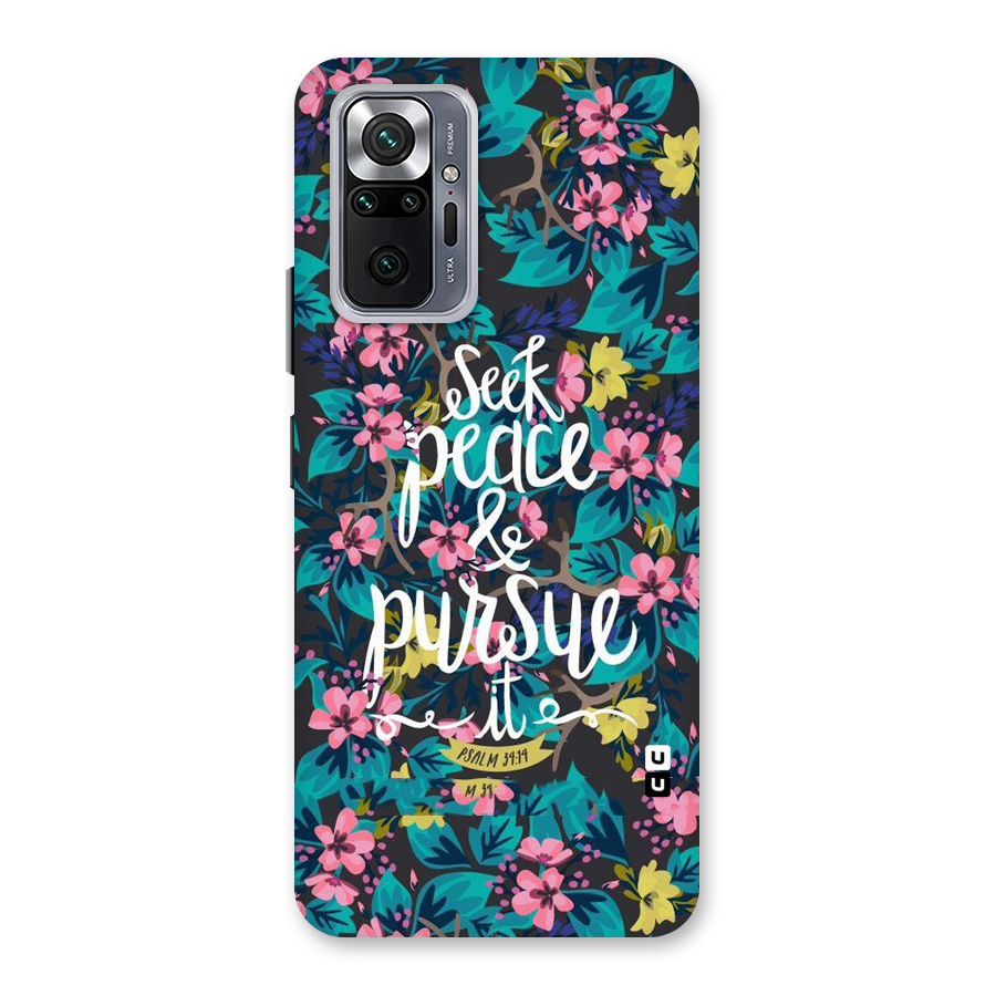 Seek Peace Back Case for Redmi Note 10 Pro Max