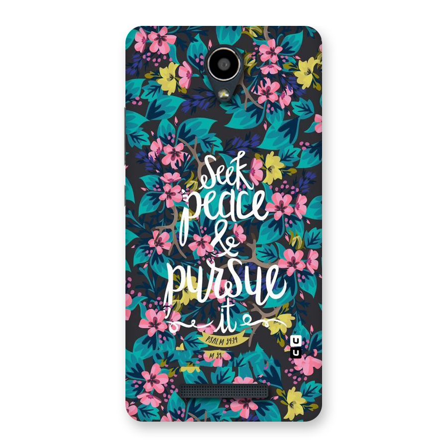 Seek Peace Back Case for Redmi Note 2