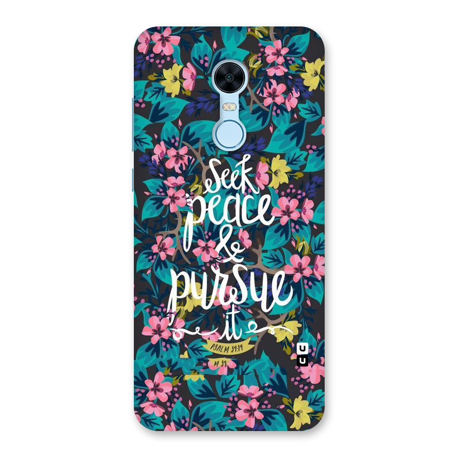 Seek Peace Back Case for Redmi Note 5