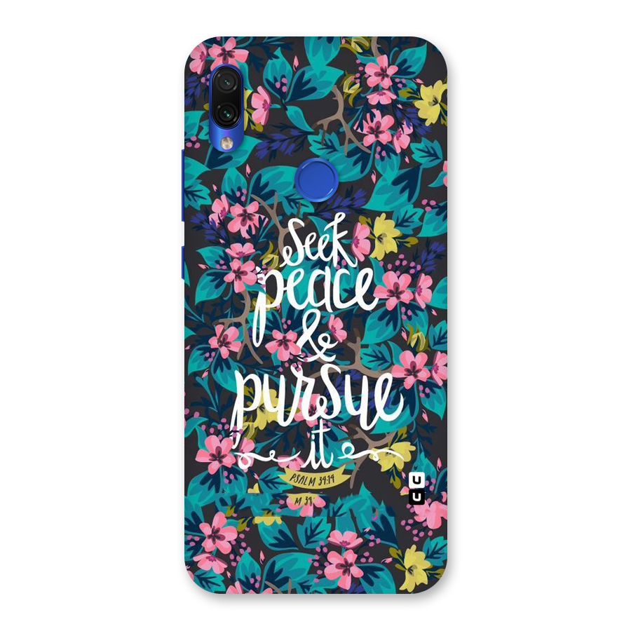 Seek Peace Back Case for Redmi Note 7S