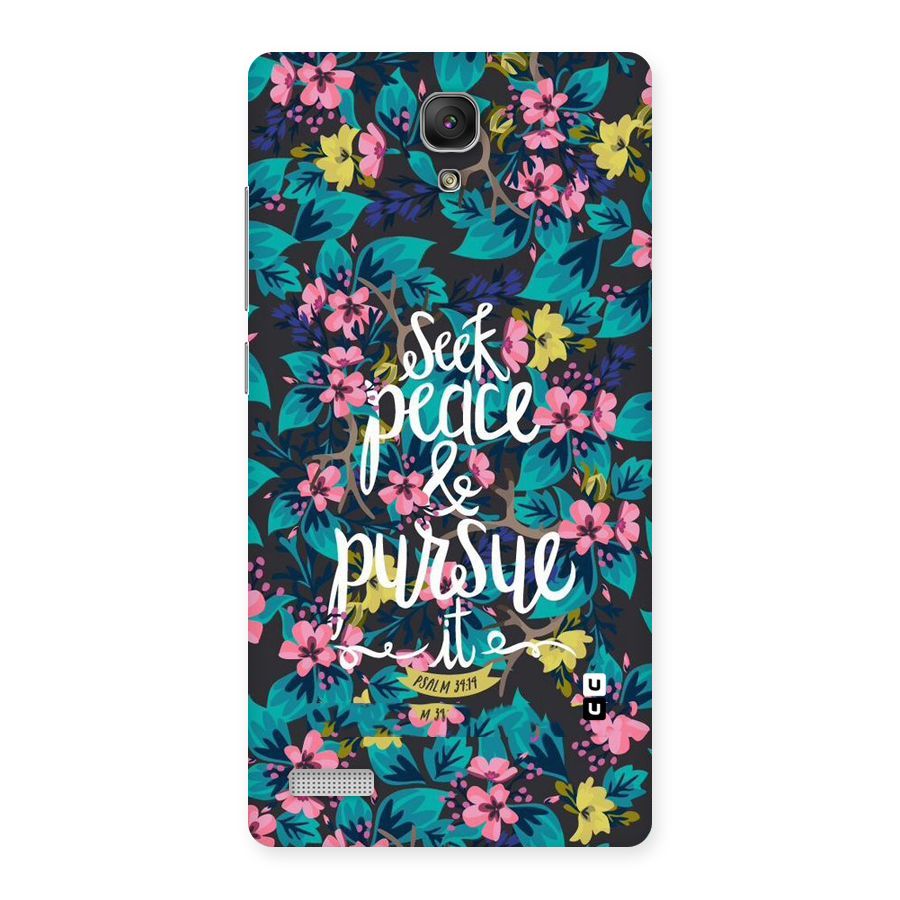 Seek Peace Back Case for Redmi Note Prime