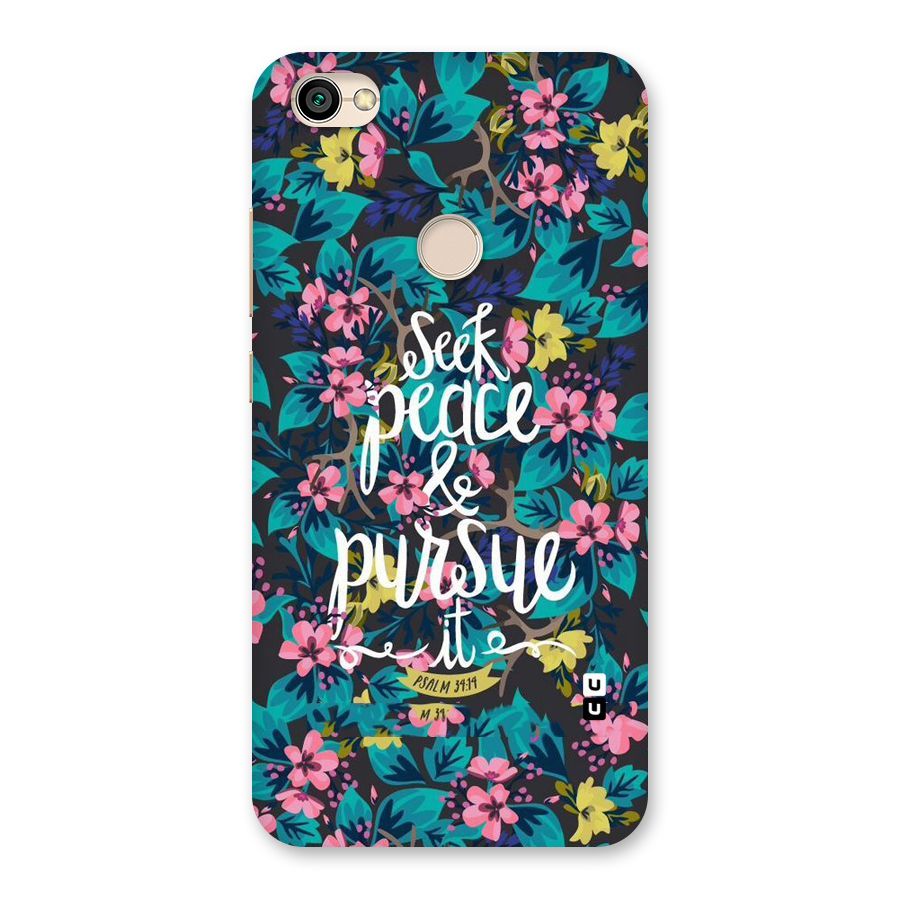 Seek Peace Back Case for Redmi Y1 2017