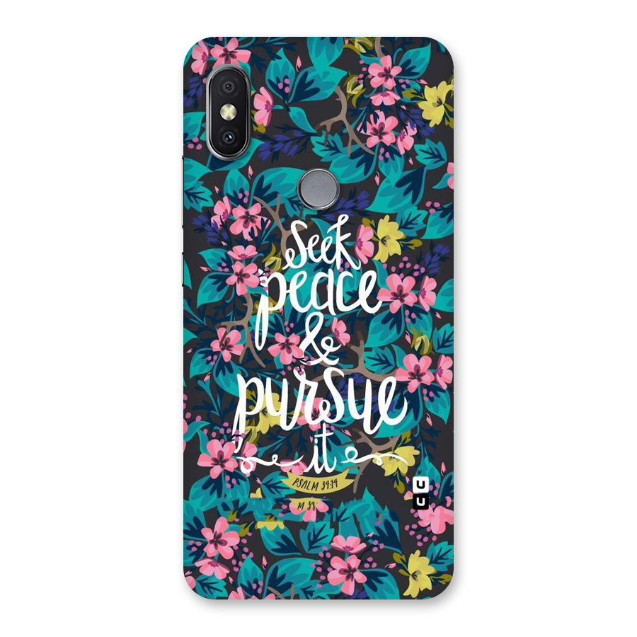 Seek Peace Back Case for Redmi Y2