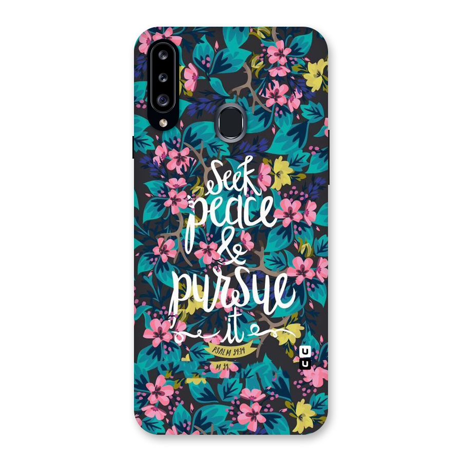 Seek Peace Back Case for Samsung Galaxy A20s