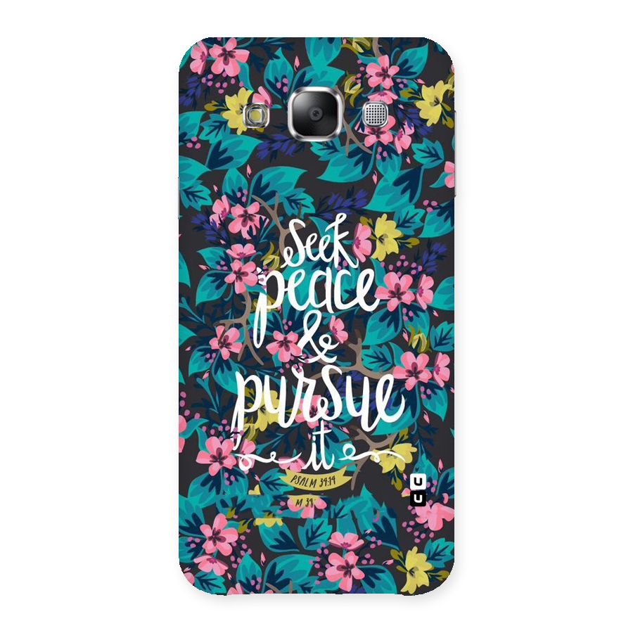 Seek Peace Back Case for Samsung Galaxy E5