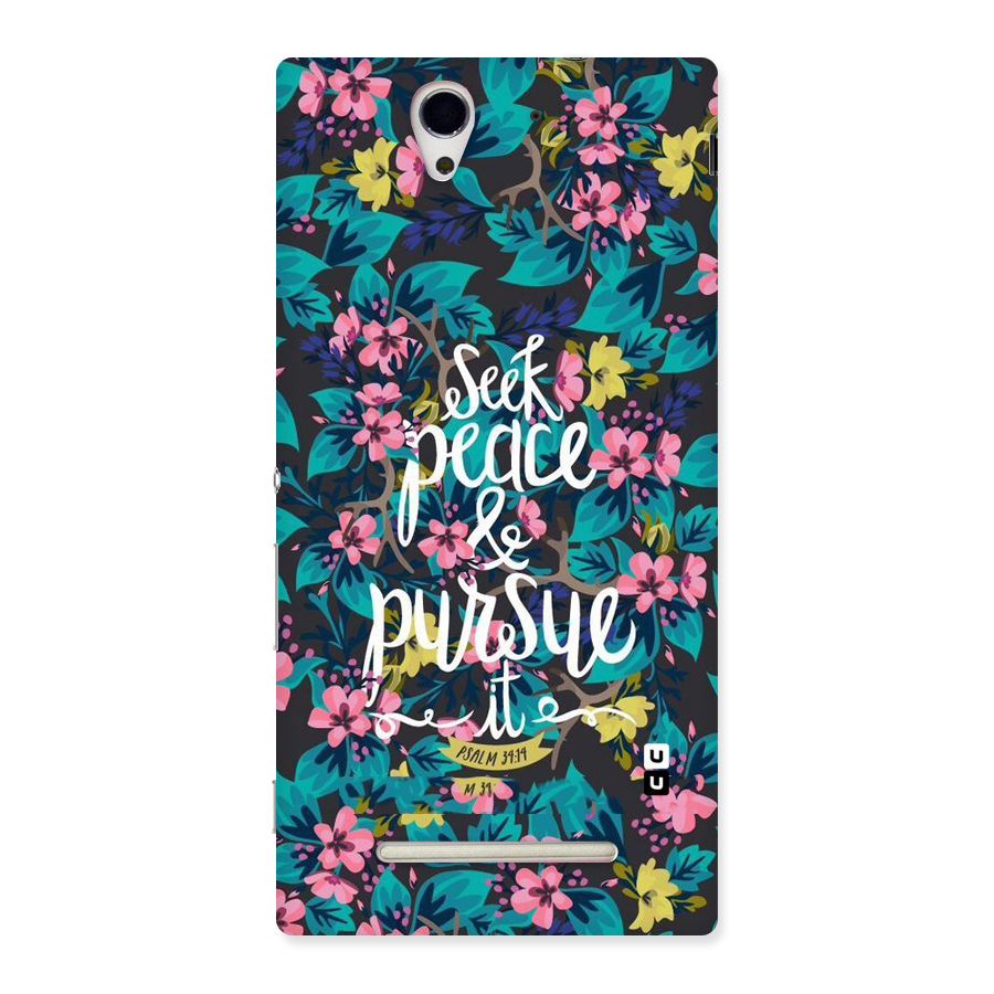 Seek Peace Back Case for Sony Xperia C3
