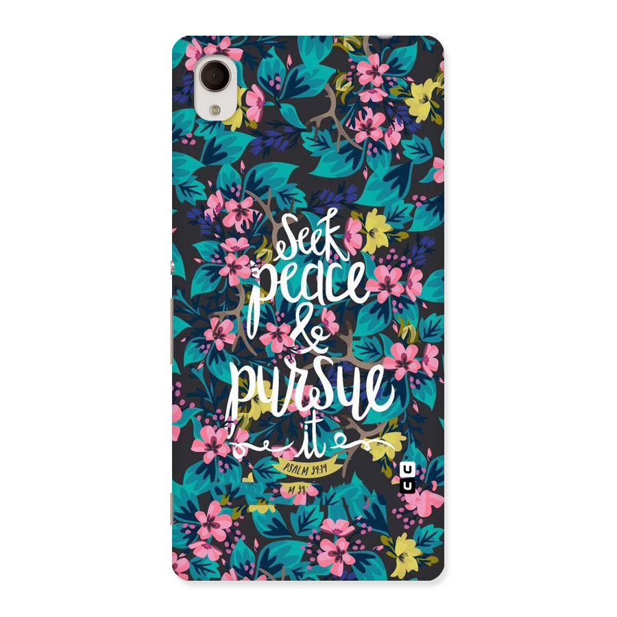 Seek Peace Back Case for Sony Xperia M4